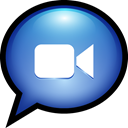 Text, mac, facetime, ichat SteelBlue icon