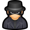 hat, Cyber, undercover, spy, user DarkSlateGray icon