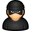 criminal, Bad, thief, cybercriminal, user DarkSlateGray icon