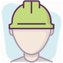 security, Control, Building, work, Construction, Protection, Accident prevention Lavender icon