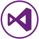 webdevelop, microsoft, visualstudio Purple icon