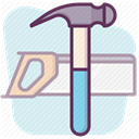 tools, work, Building, Construction, repair, construction tools, hand tool Lavender icon