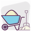 Building, construction tools, repair, hand tool, tools, work, Construction Lavender icon