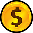 cent, ecommerce, Currency, coin, quarter, Price, Dollar Orange icon