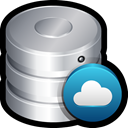 Server, Remote, Cloud, backup, Database, storage Black icon