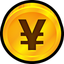 payment, yen, coin, Finance, japan, Currency Orange icon
