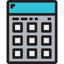 technology, Calculating, maths, Technological, calculator, electronics Silver icon