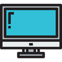 Tv, television, Computer, screen, monitor, technology MediumTurquoise icon