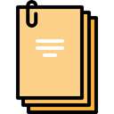 files, documents, education, story, script, Business, Book, papers Khaki icon