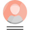 interface, user, Social, people, profile, Avatar LightSalmon icon