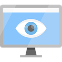 screen, technology, television, Tv, monitor LightSkyBlue icon