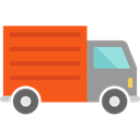 Automobile, truck, transportation, Bus, transport, Public transport, vehicle OrangeRed icon
