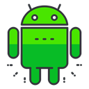 Social, software, media, network, Android, smartphone LimeGreen icon
