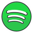 Spotify, media, network, entertainment, Communication, Social LimeGreen icon