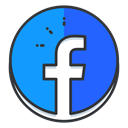 Social, Communication, media, Facebook, network DodgerBlue icon