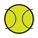 Game, tennis, sports, play, Ball, sport Gold icon