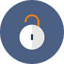 Unlock, Lock, protect, locked, privacy DarkSlateBlue icon