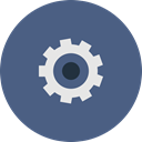 Cog, Control, settings, Options, system, Gear DarkSlateBlue icon