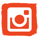 Social, Instagram OrangeRed icon