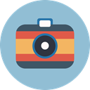 digital camera, Camera, photography, picture SkyBlue icon