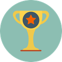 Achievement, Champion, trophy DarkGray icon