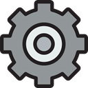 configuration, settings, Gear, Tools And Utensils, Business And Finance, cogwheel LightSlateGray icon