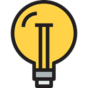 invention, illumination, Light bulb, Idea, electricity, technology SandyBrown icon
