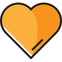 Heart, signs, Favorite, Favourite, shapes, rate, Shapes And Symbols SandyBrown icon