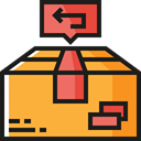Box, packages, cardboard, return, packaging, Shipping And Delivery, Delivery, package SandyBrown icon