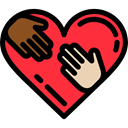 donation, Charity, miscellaneous, Heart, Solidarity Black icon