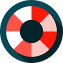 lifeguard, miscellaneous, Floating, lifebuoy, Lifesaver, Float, help, security DarkSlateGray icon