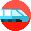 transportation, transport, train, Railway, Subway, public, travel Tomato icon
