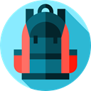 baggage, Bags, travel, Backpack, luggage LightSkyBlue icon