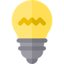 electronics, invention, illumination, electricity, Light bulb, technology, Idea Khaki icon