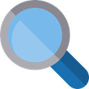 miscellaneous, magnifying glass, zoom, search, detective, Tools And Utensils, Loupe SkyBlue icon