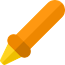 School Material, miscellaneous, pencil, writing, Tools And Utensils, Office Material, Pen DarkOrange icon