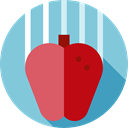 food, organic, Food And Restaurant, Fruit, education, gravity, Apple, Healthy Food, diet SkyBlue icon