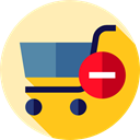 commerce, Shopping Store, remove, shopping cart, online store, Commerce And Shopping, Supermarket Moccasin icon