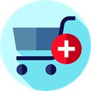 commerce, Supermarket, Shopping Store, online store, Commerce And Shopping, shopping cart PaleTurquoise icon