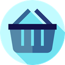 shopping basket, online store, Commerce And Shopping, Supermarket, Shopping Store, commerce PaleTurquoise icon