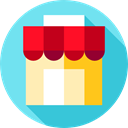 Business, store, food, Commerce And Shopping, Shop, commerce SkyBlue icon