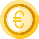 Euro, Cash, Business, Money, Business And Finance, coin, Currency Khaki icon