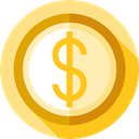 Money, coin, Cash, Currency, Business, Business And Finance, Dollar Khaki icon