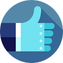 Gestures, Like, Hands, thumb up, Finger, Hands And Gestures SteelBlue icon