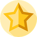 Favourite, Shapes And Symbols, rate, signs, Favorite, star, interface, shapes Moccasin icon