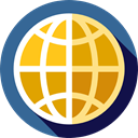Globe Grid, Maps And Location, interface, world, Earth Globe, Multimedia, Earth Grid, worldwide, Wireless Internet SteelBlue icon