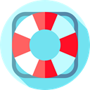 lifeguard, security, help, Lifesaver, Floating, lifebuoy, miscellaneous SkyBlue icon