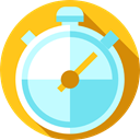 Tools And Utensils, interface, timer, time, Chronometer, Wait, stopwatch, miscellaneous PaleTurquoise icon