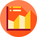 Business, Business And Finance, graph, Stats, statistics, finances, graphic OrangeRed icon