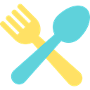 Cutlery, Restaurant, Knife, Tools And Utensils, Food And Restaurant, Fork MediumTurquoise icon